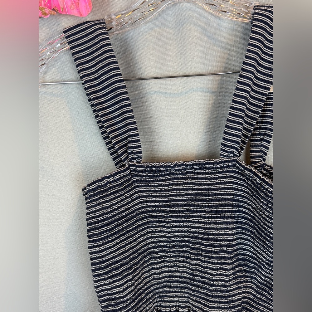 Madewell Texture & Thread Smocked Peplum Tank Top- Size Medium - Picture 8 of 10